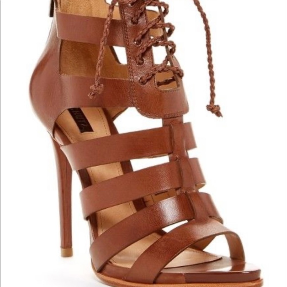 Schutz fermina caged sandal high heels